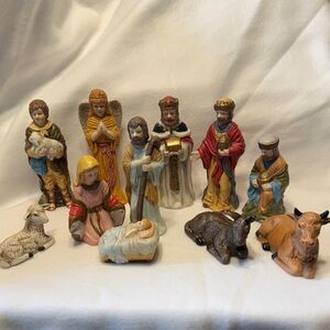 A Treasury Of Gifts - Vintage Nativity Scene Figurines